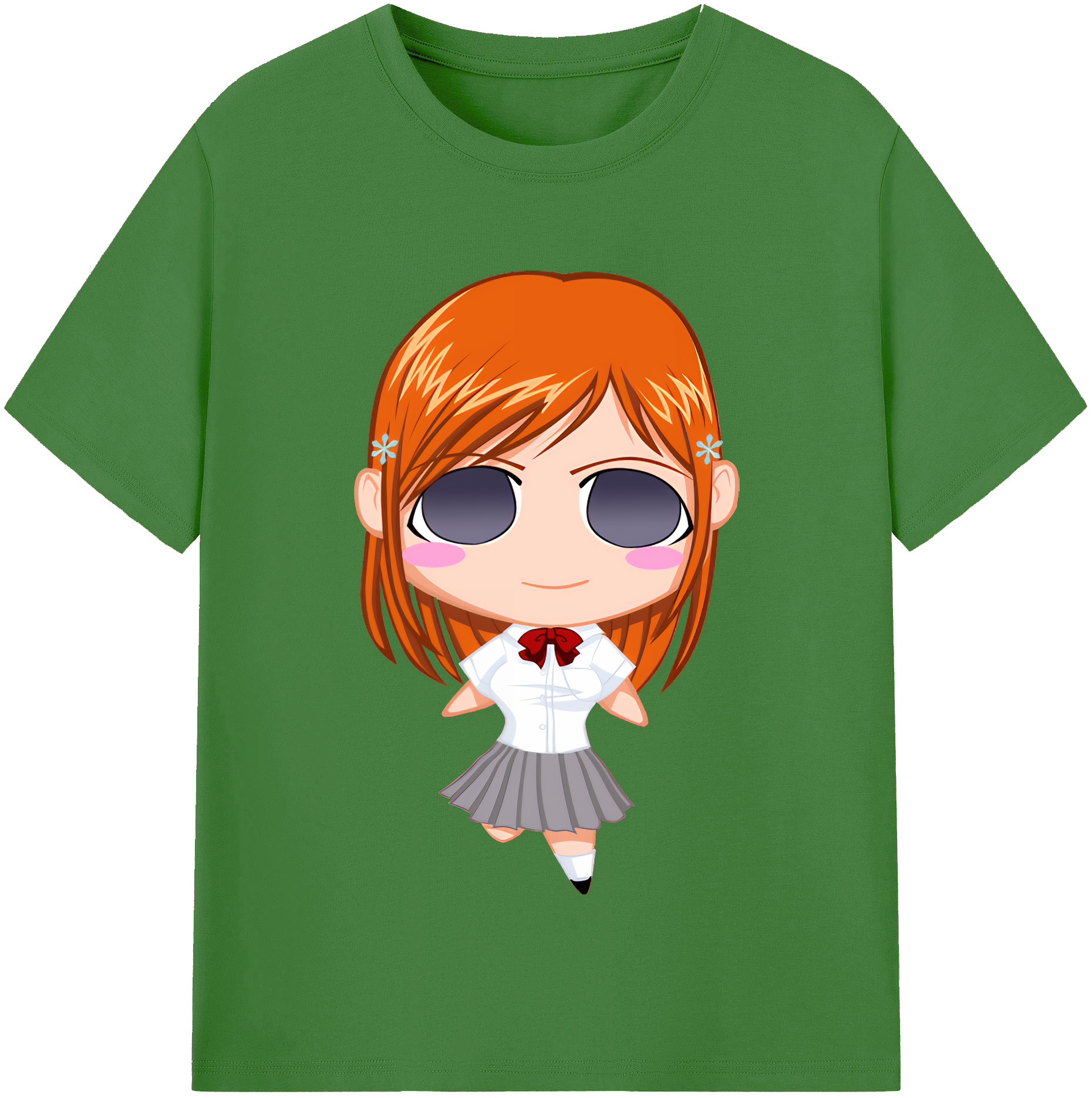 （画像用） ブリーチ 井上織姫（いのうえおりひめ） BLEACH Inoue Orihime レディースカジュアルプリントTシャツ（綿100％）